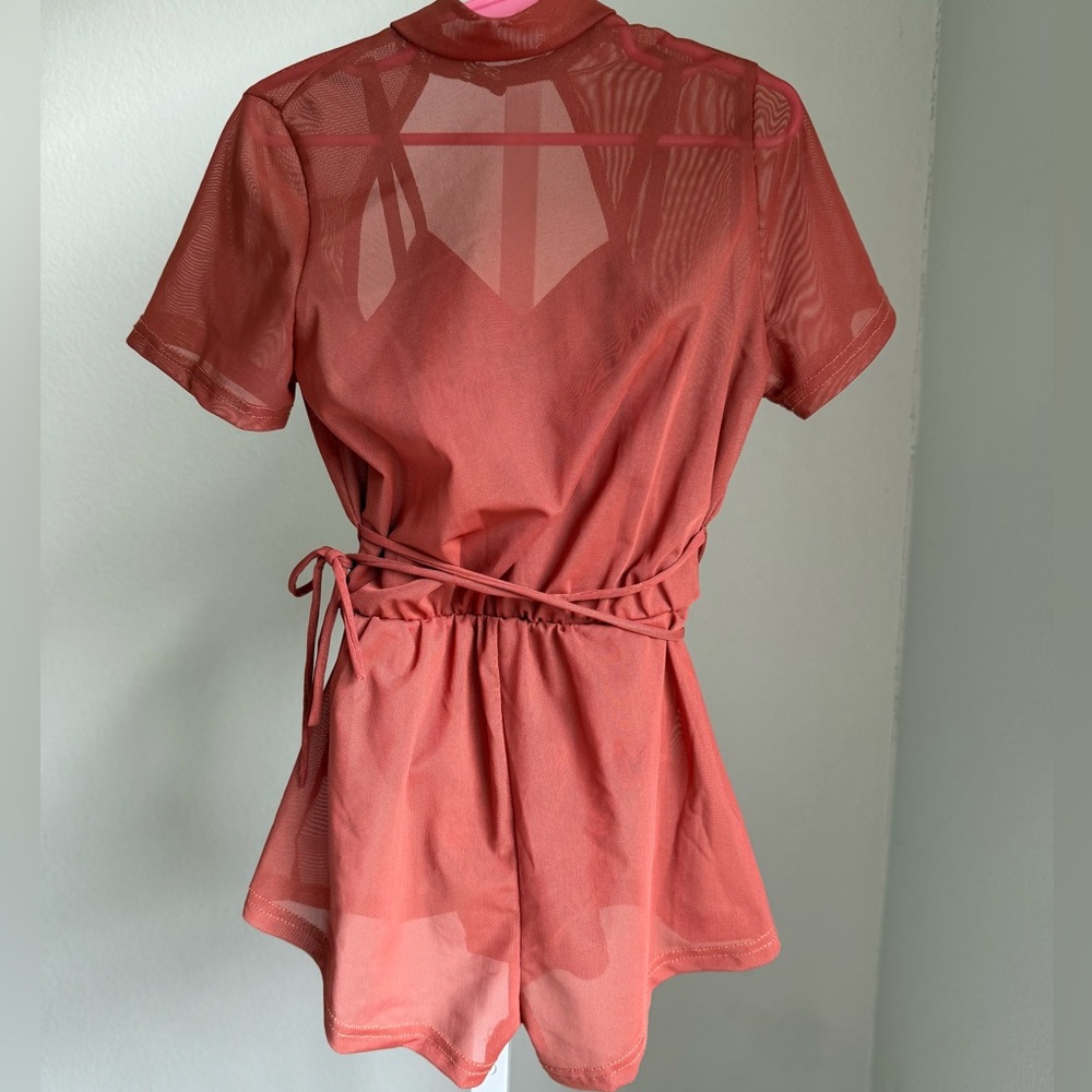 balera Coral Mesh Dance Romper